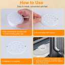 2 x VYH 2-3/4" Gutter Downspout Guards, Gutter Strainer, Prevent Leaves and Debris from Clogging The Drain Screen. for Round Gutter outletsWhite, 2 Pack