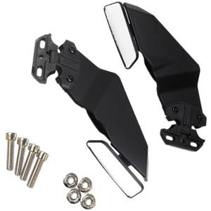 Protaper Motorcycle Wing Rearview Mirror, Bar End Rear View Mirrors, Compatible with Yamaha YZF R1 1998-2006, 2 PCS(Glossy Black)
