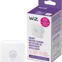 WiZ Indoor Motion Sensor - Connects to Your Wi-Fi- Works with WiZ Connected Products - Smart Motion Sensor - Batteries Included - White - 1 Pack