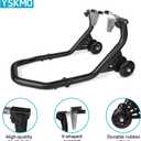 Motorcycle Front Wheel Paddock Stand, Black Color, 500Lbs Capacity, with V Shaped Support, Easy to Lift and Install for Motorcycles, Yamaha, Suzuki, Ducati, Honda, BMW, etc