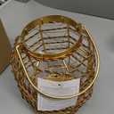 Set of 2 Battery Operated Table Lamp 7.7 "H Metal Cage LED Cordless Lamp with 6-Hour Timer, Vintage Decorative Fairy Lights Lantern for Indoor/Outdoor Bedrooms Weddings Parties Patio Events