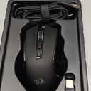 Redragon M602 Griffin RGB Gaming Mouse, RGB Spectrum Backlit Ergonomic Mouse with 7 Programmable Backlight Modes up to 8000 DPI for Windows PC Gamers (Black, Wireless)