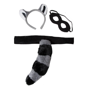 Kids Plush Farm, Mythical, Woodland and Zoo Animals Headband Ears & Tail Costume Set 