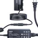 llano LP-E6 LP-E6N LP-E6NH Dummy Battery AC Power Adapter Kit Compatible with Canon EOS R6/R7 Mark II, 5D/6D/7D Mark II/III/IV, 60D/70D/80D/90D Continuous Power Supply for Studio Shoots