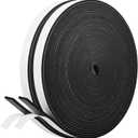 Kikerike Self Adhesive Foam Tape Weatherstrip 1/2in x 1/8in x 66Ft High Density Foam Insulation Strips Seal Weather Stripping with Strong Adhesive for Door and Window Sound Isolation Soundproofing