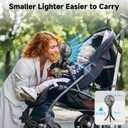 Stroller Fan Clip on for Baby, 30Hrs Removable Fan for Strollers and Car Seat, 3 Speeds Baby Stroller Fans, Rechargeable Portable Fans for Strollers with Flexible Tripod for Camping, Hiking and Beach