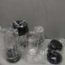 12-Piece Smoothie Blender Maker 25,000 RPM Personal Blender for Ice Crushing Smoothies & Frozen Drinks Nuts with 23oz, 32oz, 37oz Portable Cups Two 6-Leaf Stainless Steel Blades, Silver