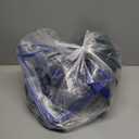 9 Pcs Clear Bags Green and Blue Color, Different Sizes