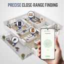 Air Tracker Tags-2 Pack for Android, Item Locator Key Finder Works with Find Hub App, Luggage Tracker for Keys, Wallet, Suitcase, IP67 Waterproof, Compatible with Android Phone