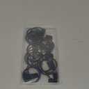 16 Pack Curtain Rings with Clips, Window Clip Rings Black Curtain Hooks Hangers Clip Rings for Hanging Drapery Drapes Bows, Small 1.26 Inch in Diameter, Fits up to 1" Rod