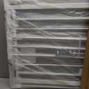 DUMOS 36" Extra Tall Baby Gate for Stairs & Doorways, 30-49" Wide, White