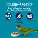 Kaytee Forti-Diet Pro Health Nourish+Protect Conure & Lovebird Food, Comprehensive Nutrition Backed by Science, Digestive Health, Immune Support, 4 pounds