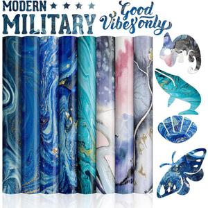 Transfer Sheets-Watercolor Marble Sublimation Paper, Transfer Paper for Blank T-Shirts Cup Coasters Mug,8pcs/Set, 12"x12"