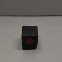 Venssu MTG Deck Box for Commander Display,Card Deck Box Fits 100 Double Sleeved Cards, TCG Card Storage with 2 Dividers and 1 Toploader (Black＆Red