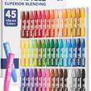 Mr. Pen- Oil Pastels for Artists, 45 Pack, Assorted Colors, Hexagonal Oil Pastel Sticks for Paper, Canvas, Black Paper & Wood, Smooth Blending Pastels for Beginners, Students & Professional Artists