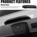 2 x New Car Backup Camera Rain Shield,Non-damaging Car Rear View Camera Cover with Widened Side Edge Design,Silicone Cars Reverse Cameras Rains Cover Cars Accessories