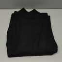 MEROKEETY Women's Turtleneck Long Sleeve Sweater 2025 Fall Cozy Knit Loose Casual Trendy Pullover Tops Winter Clothes (Black, S)