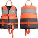 QUIKSILVER USCG Approved Life Jacket for Youth/Kids/Infant, Lightweight EPE Foam Life Vest with Quick-Release Buckles, for Pool, Beach, Lake, Kayaking, Boating, Fishing (33-55 lbs, Child)