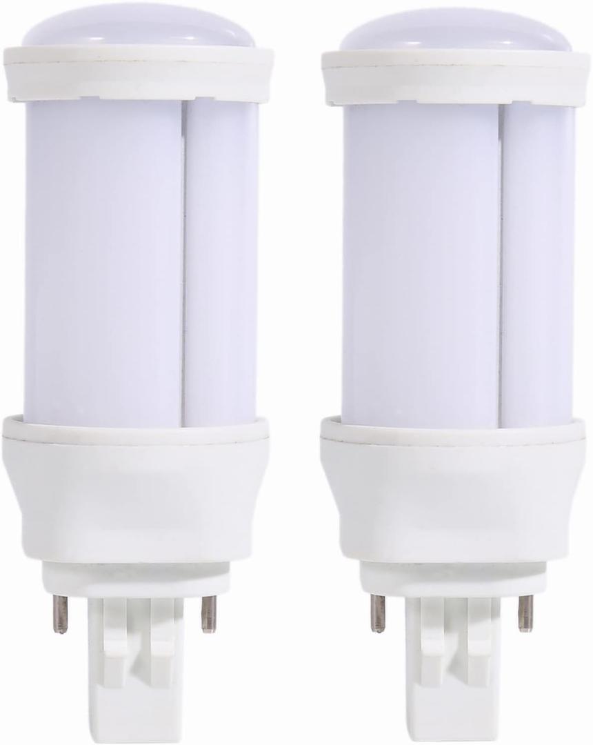 SATZOL 9W GX23-2 LED Bulb, 900LM Cool White 2Pin LED PL Bulb, PLS-13W CFL Equivalent, Super Bright Plug and Play LED Bulb Compatible with The Magnetic Ballast, 2 Pack (Cool White 6000K)