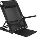 GlikCeil Adjustable Lifting Bed Backrest with Armrest Large Folding Bed Rest Sitting up Multifunction Portable Backrest Support with Pillow for Neck Head Lumbar Elderly Patient Read Eat