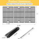 Replacement Parts for Nexgrill Deluxe 6-Burner 720-0896B, 720-0896E, 720-0896C, Cast Iron Grill Grates, Heat Plates, Burners and Igniters for Nexgrill Replacement Parts 6 Burner 720-0896B