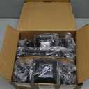 GIGALUMI 6 Pack Solar Lights Outdoor Waterproof, Flickering Flame LED Lights, Garden Decor for Yard, Patio, Landscape, Planter, Walkway, Transparent Cover (9.5x8.3x6.7in)