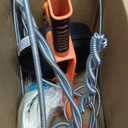 Drain Auger, Clog Remover with Drill Adapter, 25 Feet Flexible Plumbing Snake Use Manually or Powered for Kitchen,Bathrom and Shower Sink, Comes with Gloves (orange)