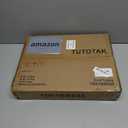 TUTOTAK End Table, Set of 2, Side Table, Nightstand, 2-Tier Storage Shelf, Sofa Table for Small Space, Living Room, Bed Room TB01BB035 (Brown and Black)