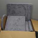 TWDEPART 37.5" All-in-One Cat Tree Tower with Scratching Board & Posts Cozy Sleeping Perch Hammock and Toy Balls,Grey