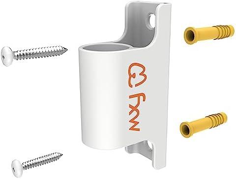 FXW Fence-to-Wall Anchor (Pack of 4) for Use with Dog Playpen in Yard, Garden, Doorways, Fireplace, Indoor/Outdoor, Fits All Heights of Playpen, White│Patented