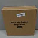 LAMU 2 Pack 10 inch Lazy Susan Organizer, Lazy Susan Turntable for Cabinet,Table Top, Fridge, Kitchen, Pantry Organizers and Storage, Rotating Serving Tray, Rustic Brown