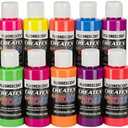 Createx Colors 5817-00 10 Color Fluorescent Set