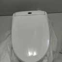 Brondell Thinline T44-EW Swash Electric Bidet Toilet Seat With Thin Profile, Heated,Remote Control, Oscillating Stainless Steel Nozzle, Warm Air Dryer, Night Light, Gentle Close Lid, Elongated