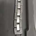 MOINSPIRE Starlight Bling Diamond Clover Band Women Compatible with Apple Watch 40mm 38mm 41mm 42mm(S10/11) Lucky Cute Sparkle Dressy Bracelet Metal Strap for iWatch Series 11/10/9/8/7/6/5/4/SE 3/2/1
