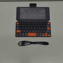 Doohoeek Universal Bluetooth Mini Keyboard, Wireless Compact Keyboard with Orange Navigation Keys & Any-Angle Stand for Android/iOS/Windows, Dual-Device Keypad for Phones/Galaxy Z Fold/iPad mini