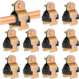 Landhoow 12 Pcs Rubber Cushion Strut Clamp 3/4" for Mounting Copper Piping