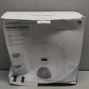 Automatic Cat Feeder Wireless, Sharper Image Auto Cat Food Dispenser for Wet Food with 2 Ice Packs, Rechargeable Auto Feeder for Cats with Programmable Timer Low Battery Indicator, White