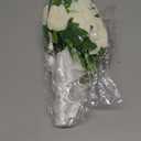 CYANLUX Wedding Bouquets for Bride Bridesmaid Bouquet Champagne White Artificial Roses Flowers for Wedding Valentine's Day Church Home Decoration (White)