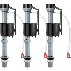 Saillong 3 Pack Toilet Fill Valve Replacement, Height Adjustable Universal Toilet Tank Flusher Replacement Kit, Leak-Proof Easy Install Fill Valve Repair Kit