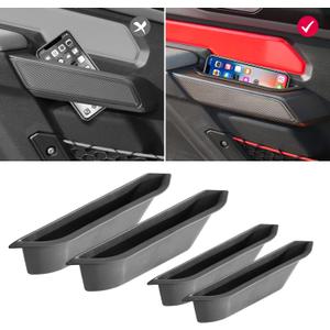 Mabett Door Handle Storage Organizer Compatible with Ford Bronco 2021-2025, Inner Door Handle Insert Tray Box for Bronco Accessories 4-Door, Grab Create Car Storage Space by Handle Pocket 4PCS