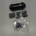 PQY AN6 AN8 AN10 Inline Fuel Filter E85 Ethanol with 100 Micron Stainless Steel Element Black