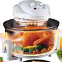 Electric Air Fryer Turbo Convection Oven Roaster Steamer,Halogen Oven Countertop Great for French Fries & Chips