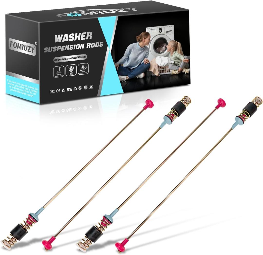 Washer Machine Suspension Rods DC97-16350U DC97-16350T Fit For Samsung Vrt WA50R5200AW/US WA50R5400AV/US WA45T3200AW/A4 WA45N3050AW/A4 WA50R5400AW/US WA45H7200AW/A2 WA45T3400AW DC97-05280W