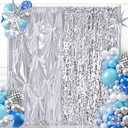 Amazon.com : Sliver Sequin Party Backdrop Curtain: 8.8x8FT Glitter Photo Backdrop Drapes - DIY Bow Birthday Disco Party Wedding Decorations : Electronics