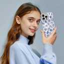 DAIZAG Case for iPhone 13 Pro, [Compatible with MagSafe],Cute Blue Seashell Phone Case for Women Girls Magnetic Clear Cover Case for iPhone 13 Pro