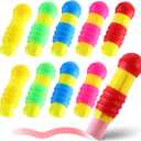 Outus 10 Pieces Railroad Chalk Holder Plastic Adjustable Chalk Clip for Teachers Students Office School Classroom