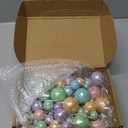 108 Pcs Balls Cake Topper DIY Cupcake Insert Foam Balloons for Cake Baking Wedding Anniversary Birthday Decoration, (Gold, Yellow, Green, White, Blue, Purple, Multi Sizes)