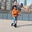 Jetson Jupiter Jumbo 2-Wheel Kick Scooter, Sturdy Wide Deck, Height Adjustable Handlebar, Rear Brake, Easy-Folding Mechanism, 8 inch wheels