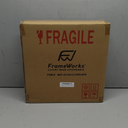 FrameWorks 12x12 mat to 8x8 Classic Wooden Picture Frames Tempered Glass/White / 6-Pack