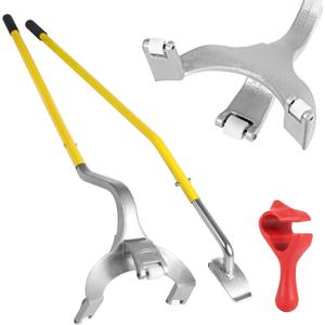 YELLOW JACKET Tire Mount Demount Tool, 22.5 to 24.5 inches, 3PCS Tire Changer Demount Tool with Extra Bead Keeper, Tire Changing Tools for Car Repairing Adapted to Aluminum and Steel Rims, Yellow
